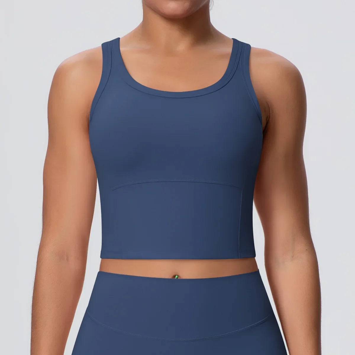 Women's Yoga Vest Shockproof Fixed Cup Beauty Back Yoga Top Outdoor Sports Running Fitness Vest