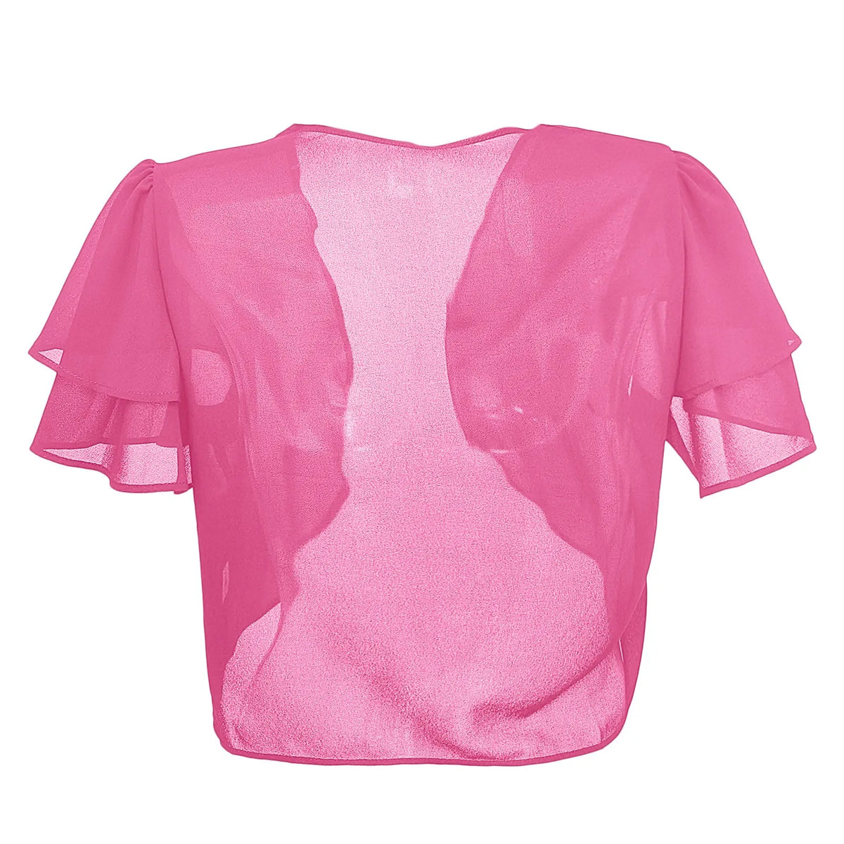 Women’S Short Sleeve Cardigan Chiffon Tops Ladies Open Front Bolero Shrug Crop Top Clothing For Female Plus Size Oversized 2025