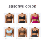 Hearuisavy Summer Super-Soft Women Quick Drying Sports Bra Breathable Gym Workout Top Fitness Underwear Push Up Running Yoga Top
