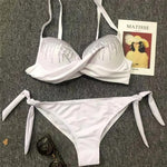 Shiny Sequins Diamond Push Up Bikini 2026 Female Swimsuit Women Swimwear Two Pieces Bikini Set Bra Cup Bathing Suit Swim Lady