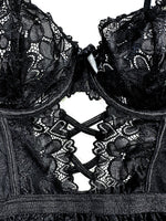 Sexy Lingerie Lace Bra And Panty Set Exotic Costumes Sensual Transparent Lace Erotic Apparel Porn Sex Outfit Top and Briefs