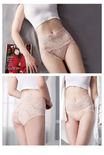 1pcs High-Rise Sexy Lace Briefs Comfortable Stretchy Semi Sheer French-Cut Panties Women's Underwear Breathable Lingerie S-3XL