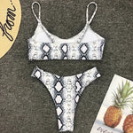 2026 Snake Leopard Brazilian Bikini Female Swimsuit Women Swimwear Two Pieces Bikini Set High Cut Bathing Suit Swim Beach Wear