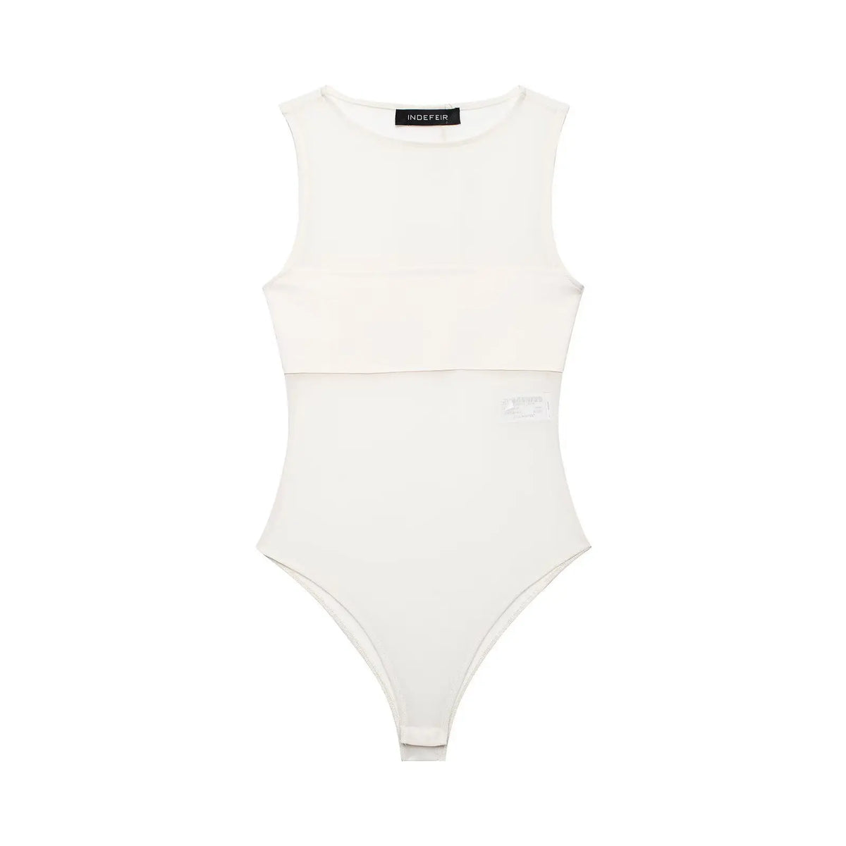Women's Patchwork Silk Mesh Jumpsuit WHEF