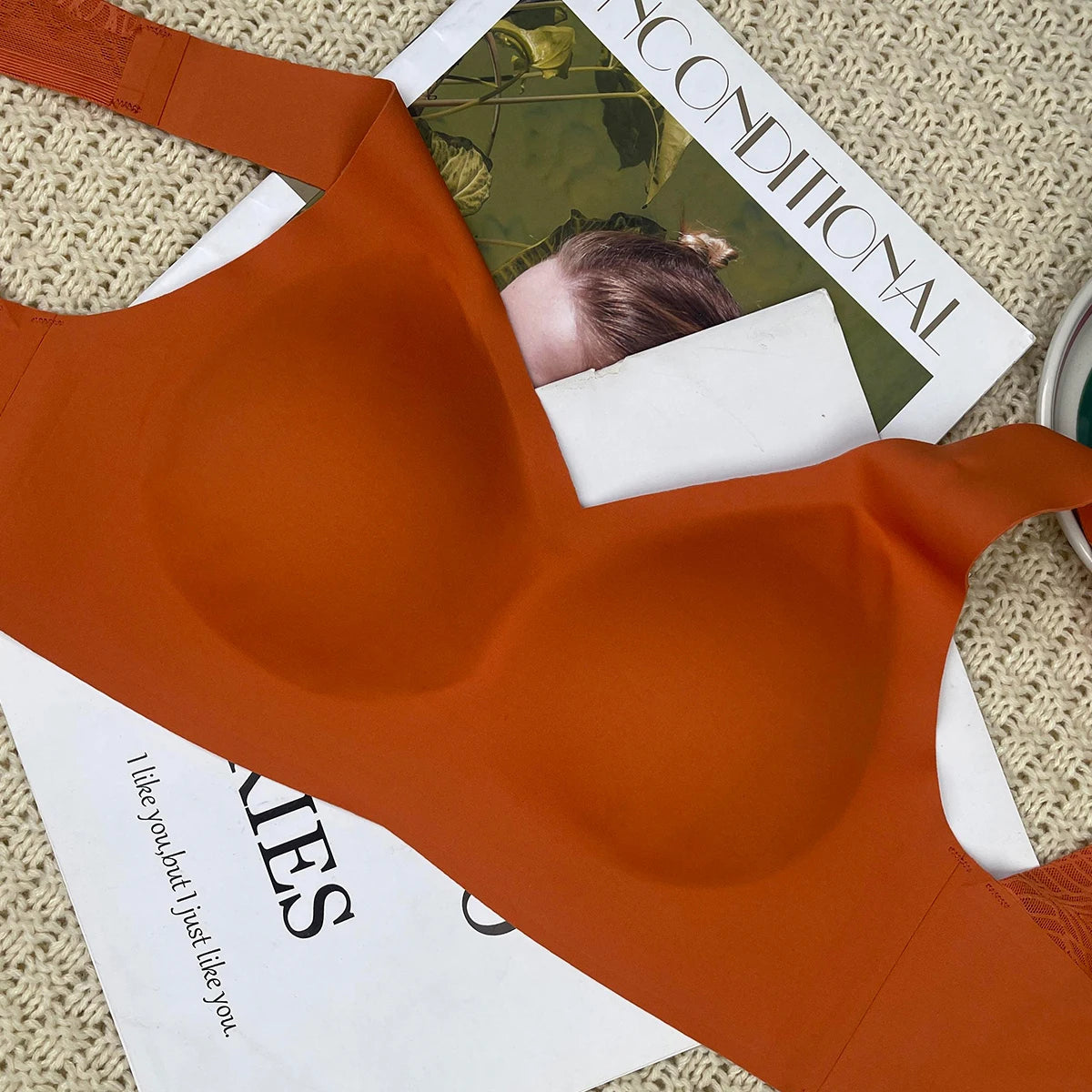 Women Large Bra Push Up Seamless upper Bralette Lace Wireless Autumn Winter Bras Plus Size Top Lingerie Underwear FW7046
