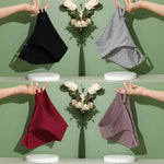 4PCS/Set Women Cotton Panties Sexy Low Waist Briefs Female Soft Breathable Underwear Button Design Fashion Comfortable Lingerie
