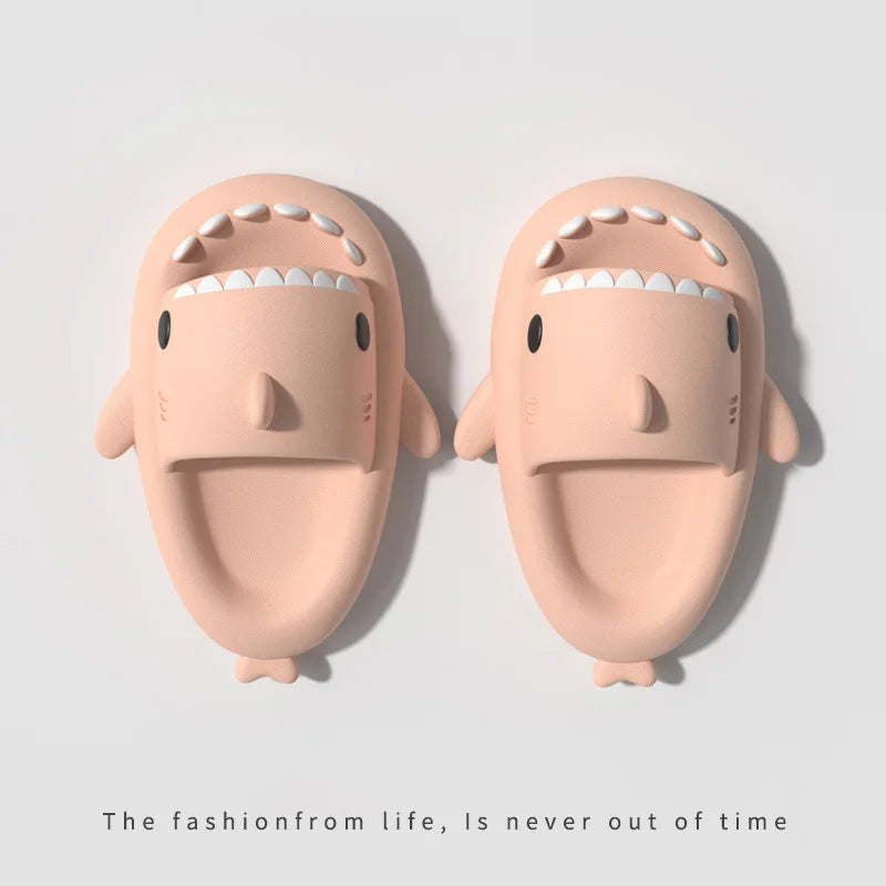 Cute Shark Slippers for Women & Men Summer Platform Night Glow-in-the-Dark Indoor Beach Slides Home Street Wear DIY Accessory