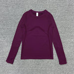 Women's Slim Fit Long Sleeve Yoga Sports Top Breathable Stretch Seamless Pilates Training T-Shirt Fitness Running Shirt T-shirt
