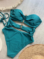 Sexy Red One Piece Swimwear Women Removable Shoulder Strap Ring Linked Bikini Monokini 2026 Backless Hollow Out Beach Swimsuit