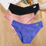 3Pcs/set Cotton Panties Women M-4XL Low Waist Underwear Plus Size Briefs Ladies Comfortable Underpants Female Panties Lingerie
