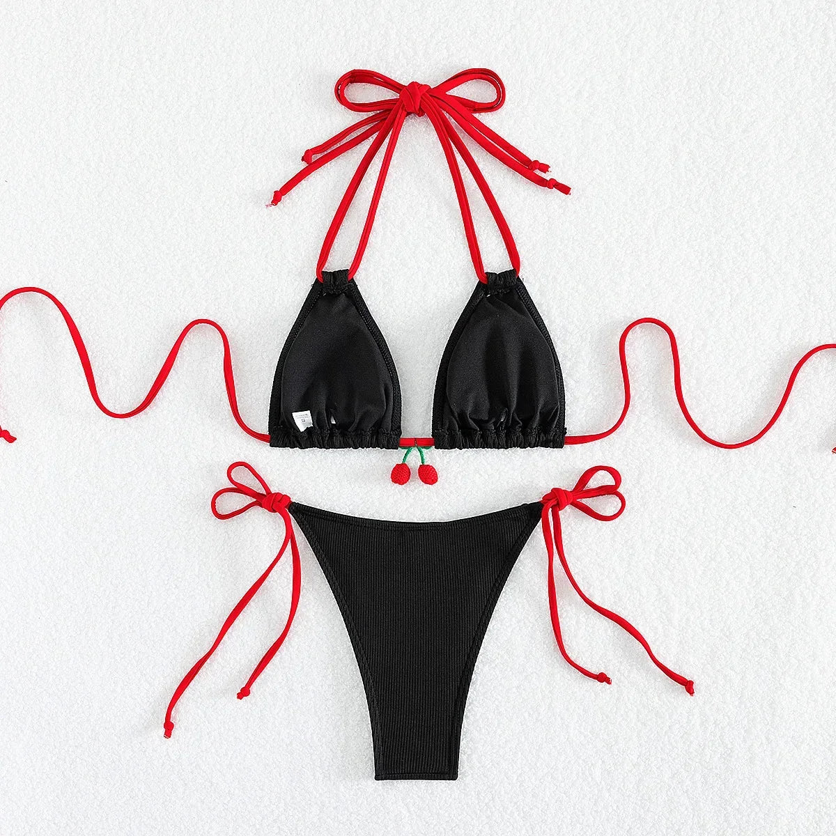 Strawberry Designer Bikini Women White Contrast Bikin Micro Swimsuit Two Pieces Bikini Set Brazilian Bathing Suit Thong Swimwear