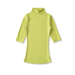 New Pure Desire Style High Neck Slim Fit Base Solid Color Casual T-Shirt Charming For Woman Elegant Fashion Soft T-Shirt M8IL