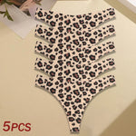 5Pcs Women G-string Seamless Sweet Fruit Thongs Low-waist Panties Ladies Soft Cute Thongs Female S-XL T-Back Panties Underwear