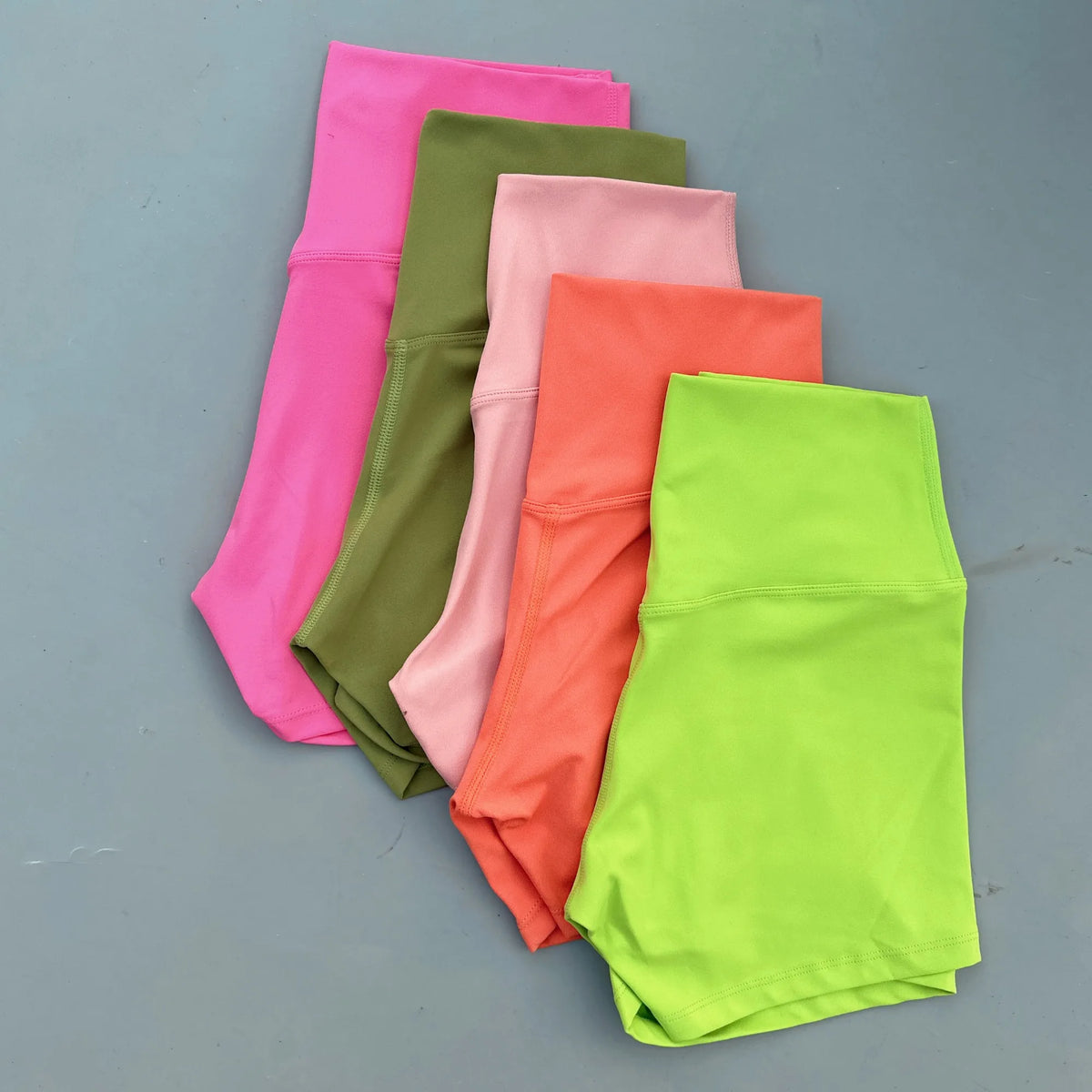 Solid Color High Waist Yoga Short Leg Women Fitness Sport ShortBike Soft Squatting Proof Comprehensive Training Jog Athletic