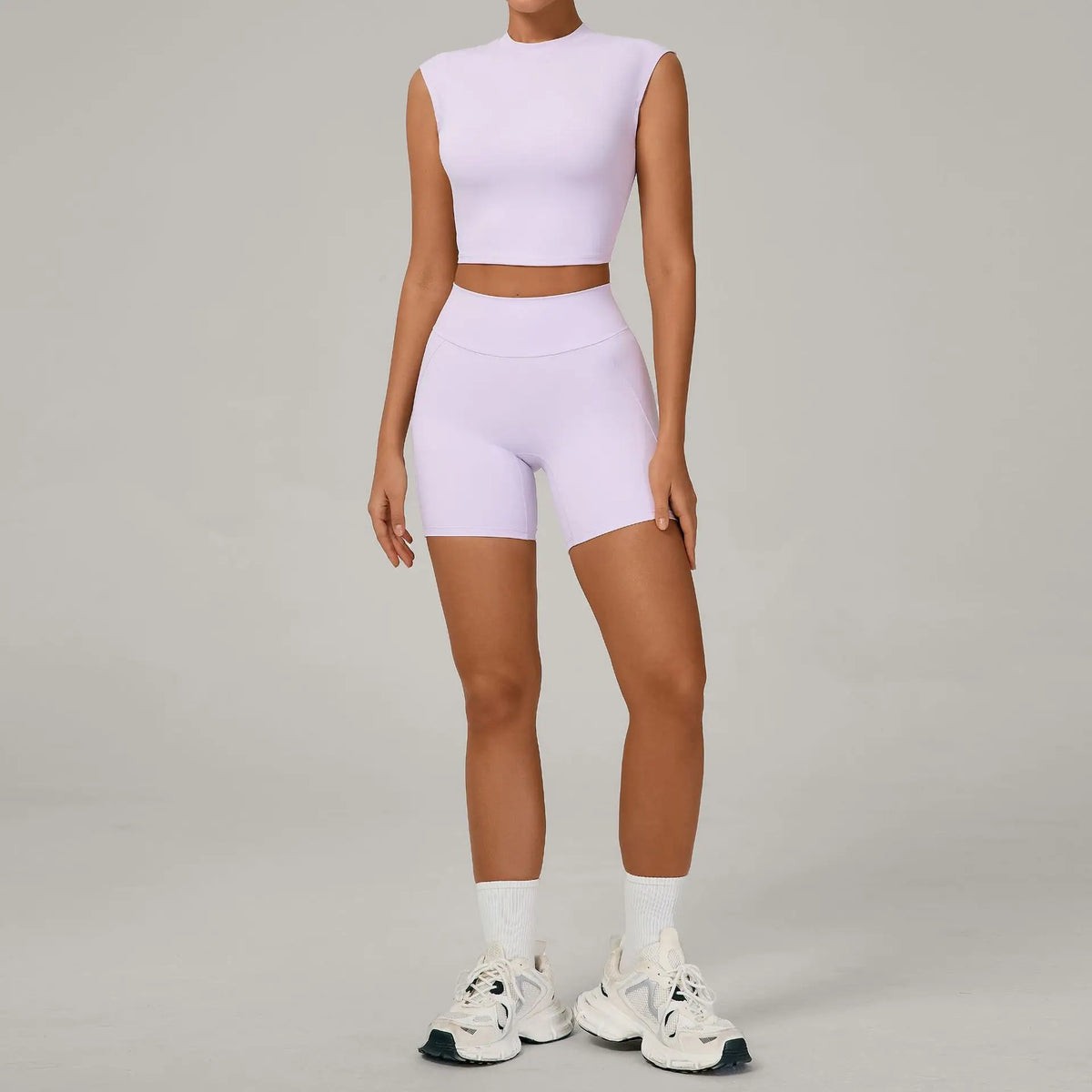 Naked Yoga Sets Women Quick Drying Slim Sports Shirt Fitness Suit Outdoors Sport High Waist Shorts Tight Running Workout Clothes