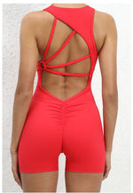 Padded Jumpsuit Sport Women Yoga Bodysuit Fitness Wear Gym Sportswear High Elastic Workout Running Clothes
