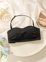 Women's sexy no steel ring gathered push up shoulder strap detachable back hollow comfortable close fitting bra U05