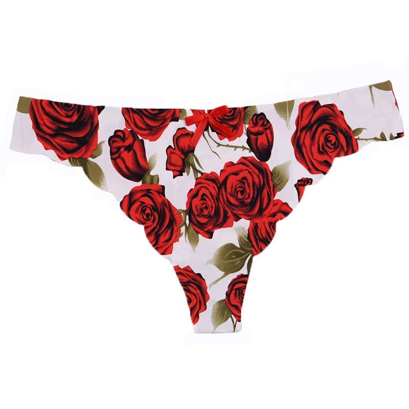 Bow Seamless Thong Women Low Waist Panties Sexy Underwear Ladies Briefs Lingere Panty Underware Comfortable Lingerie Thongs