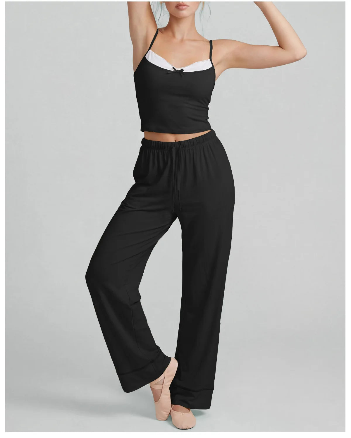 Women's Yoga Sets Yellow Patchwork Slimming Sports Tank Top Summer Gym Training Suit High Waist Wide Leg Pants Fitness Outfits