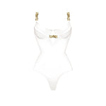 3Pc Push Up Bikini With Cover Up Women Sexy Swimsuit Female Swimwear Bandeau Biquini Shiny Button Bathingsuit Bodysuit Beachwear