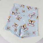 Women Dopamine Printed Quick Dry Yoga Shorts High Stretch Fitness Training Sports Shorts