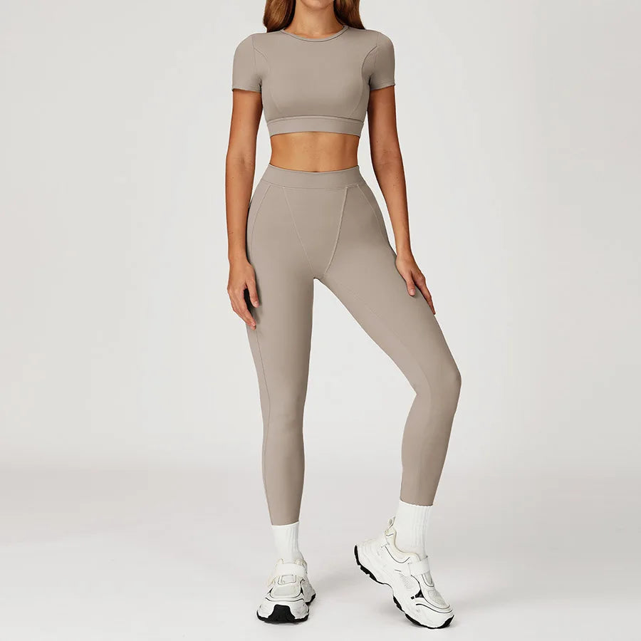 New Yoga Set 2Pcs Women No Logo Tank Tops High Waist Seamless Shorts Workout Outfit Fitness Gym Clothes Workout High quality