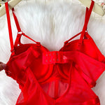 MOYISU Sexy Western Style Bodysuit for Women Sheer Net Halter Push Up Pads Summer Lingerie Figure Control See Through Hot Sale