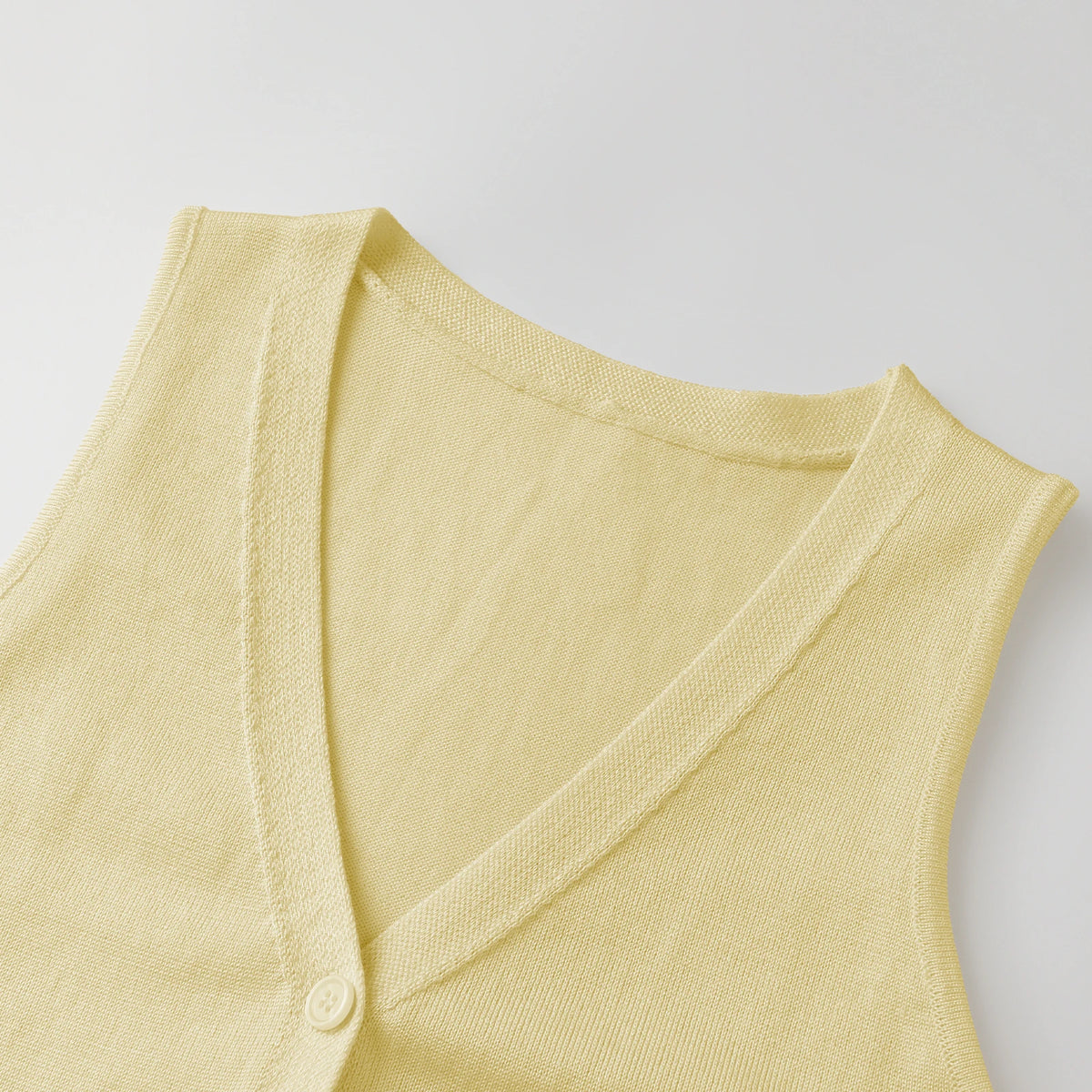 Fall Summer Knit Vest Women Elegant Sleeveless Button Vest Solid Summer Long Cardigans Tops for Casual Daily