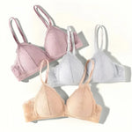 Floral Lace Bras Women Bralette Non-wire Bra Push Up Underwear Back Buckle Brassiere Female Sexy Lingerie