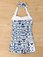 2026 Halter Swimsuit One Piece Printed Swimwear Women Sexy Vintage Bathers Bathing Swimming Swim Suit Female Beachwear