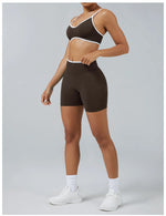 2PCS Yoga Suit Seamless Sports Set Gym Outfits Women Tracksuit Running Workout Clothes Sports Bra Athletic Wear Yoga Clothing