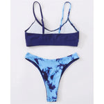 New S - XL Sexy Hot Pink Leopard Bikini Women Swimwear Female Swimsuit Two-piece Bikini set Bather Bathing Suit Swim Lady V871P