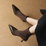 Vintage Thick Heel Women Knee High Boots Fashion Ladies Belt Buckle Knight Long Booties botas de inverno feminina