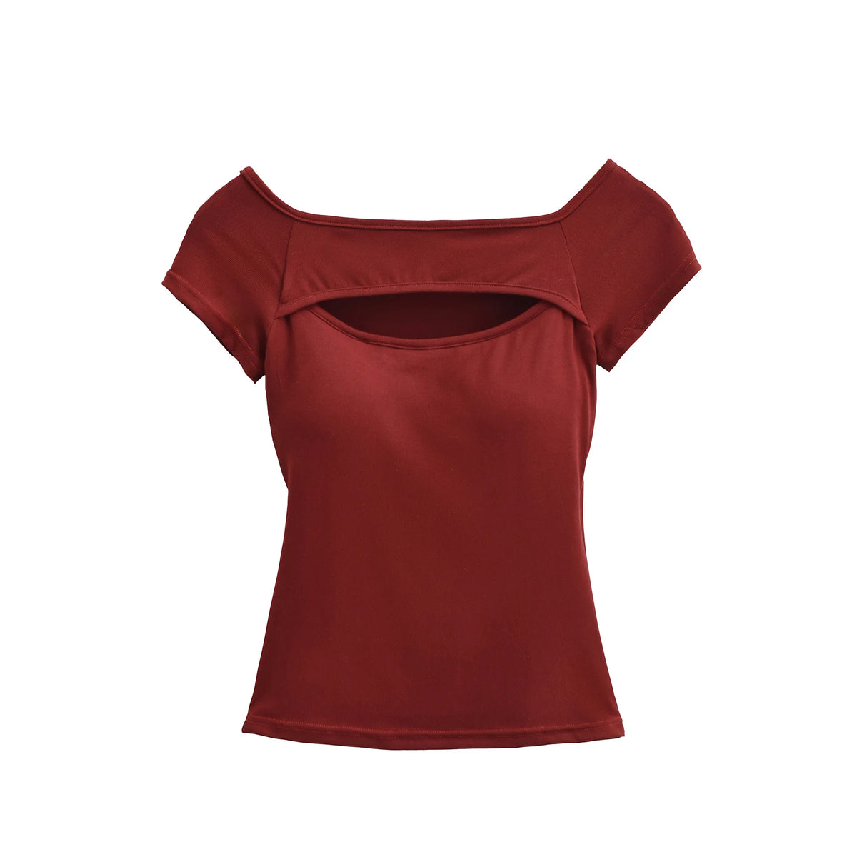 Korean Style Goddess Off-Shoulder Casual Elegant Sexy Hot Girl Top Women Hollow Out Short Sleeved Solid Color T-Shirt Charm 7O4B