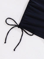 Women's Two-Piece Swimsuit Cross Strap Backless Bikini Floral Print Sports Fit Bodycon Polyester Fabric Swimming Water Sport