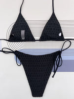 Halter Wrinkled Mini Micro Bikini Women Swimwear Female Swimsuit Two-pieces Bikini Set Brazilian Bather Bathing Suit Swim Lady