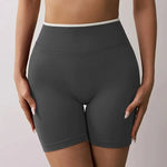Women's High-Waisted Seamless Yoga Sports Shorts Hip-Lifting Knitted Peach Pants Summer Training Fitness Wear