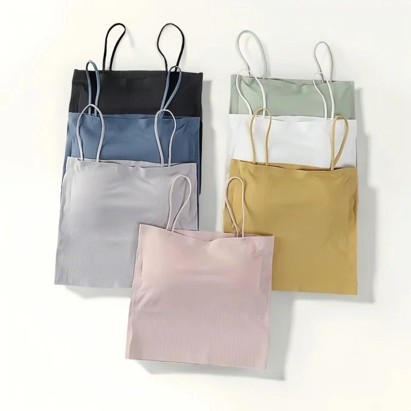 Seamless Bra Summer Tube Tops Women Crop Tops with Removable Pads Sexy Lingerie Invisible Top