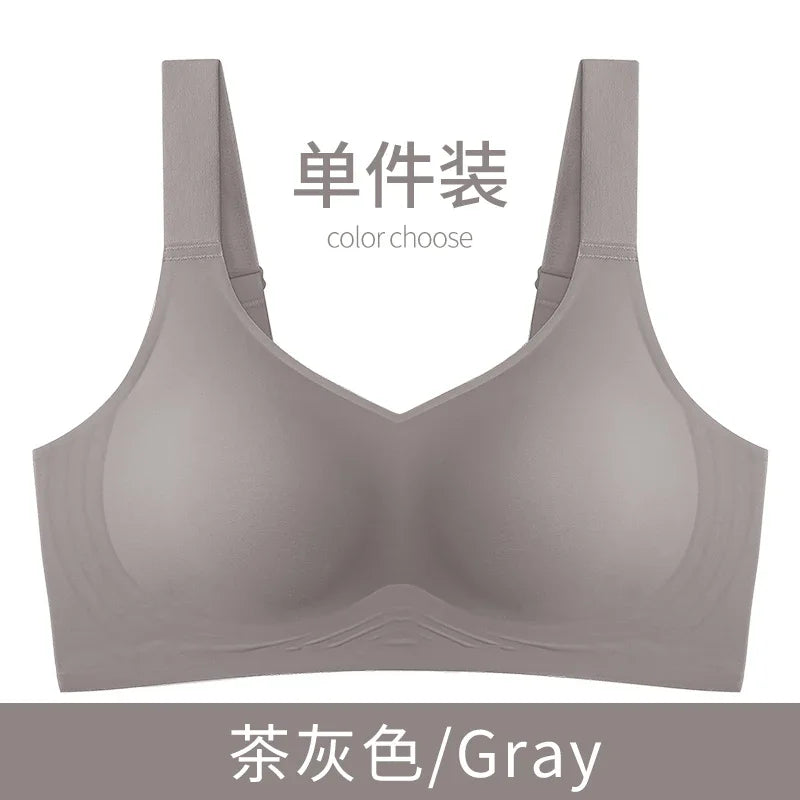 MOYISU Jpanese Kawaii Beach Bralette | Breathable 3D Jelly Support Bra Summer Slim Silhouette | No Show Minimizer & Wire-Free |
