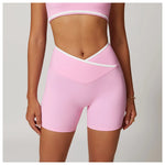 Yoga Shorts Women Fitness Shorts V-shaped Waist Running Cycling Shorts Breathable Sports Leggings High Waist Workout Gym Shorts