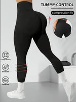 Womens High Waisted Leggings Butt Lifting Sweatpants Hip Shaping Create Charming Hip Contour Solid Color Stretchy Skinny Trouser