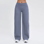 Wide-leg Pants Women Bell-bottoms High Waist Yoga Pants Workout Gym Leggings Naked Feel Pilates Running Cycling Sports Trousers