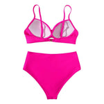 Push Up Bikini Leopard Swimsuit Women Sexy Solid Swimwear Female Floral Bathing Suit Ruched Beachwear XL High Waist Bikini 2026