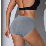 1pcs Mid Rise Women Panties Solid Cotton Breathable Female Underwear Seamless Lady Briefs Soft Underpants