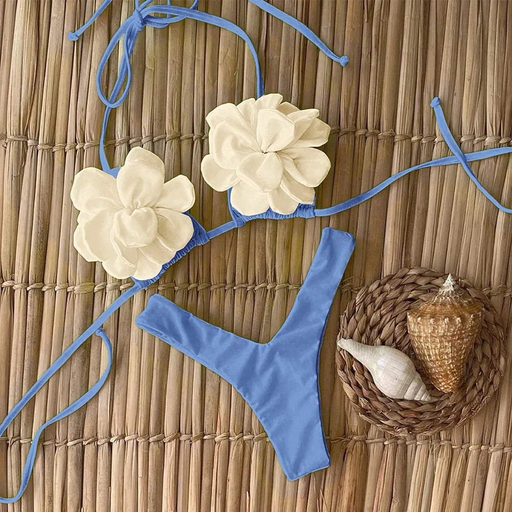 Sexy Floral Micro Bikini 2025 Women Swimsuit Female Swimwear Thong Bikinis Set Brazilian Beach Wear Bathing Suit Biquini