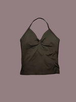DFTLF Impact Longline Strappy Top Sports Yoga Vest Women Fitness Tank Top Gym Beautiful Open Back Bra Running Workout Halter