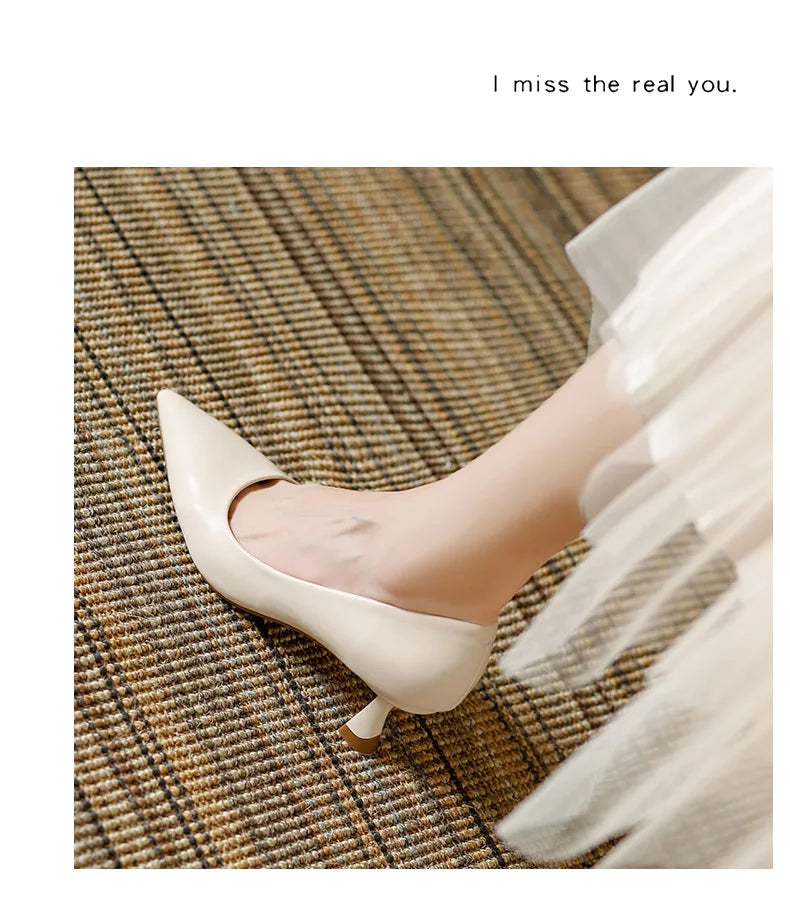 Patent Leather Fashion High Heels 2026Pointed Toe Pumps Elegant Woman Heeled Shoes Shallow Mouth Candy Colored Sexy Single Shoes