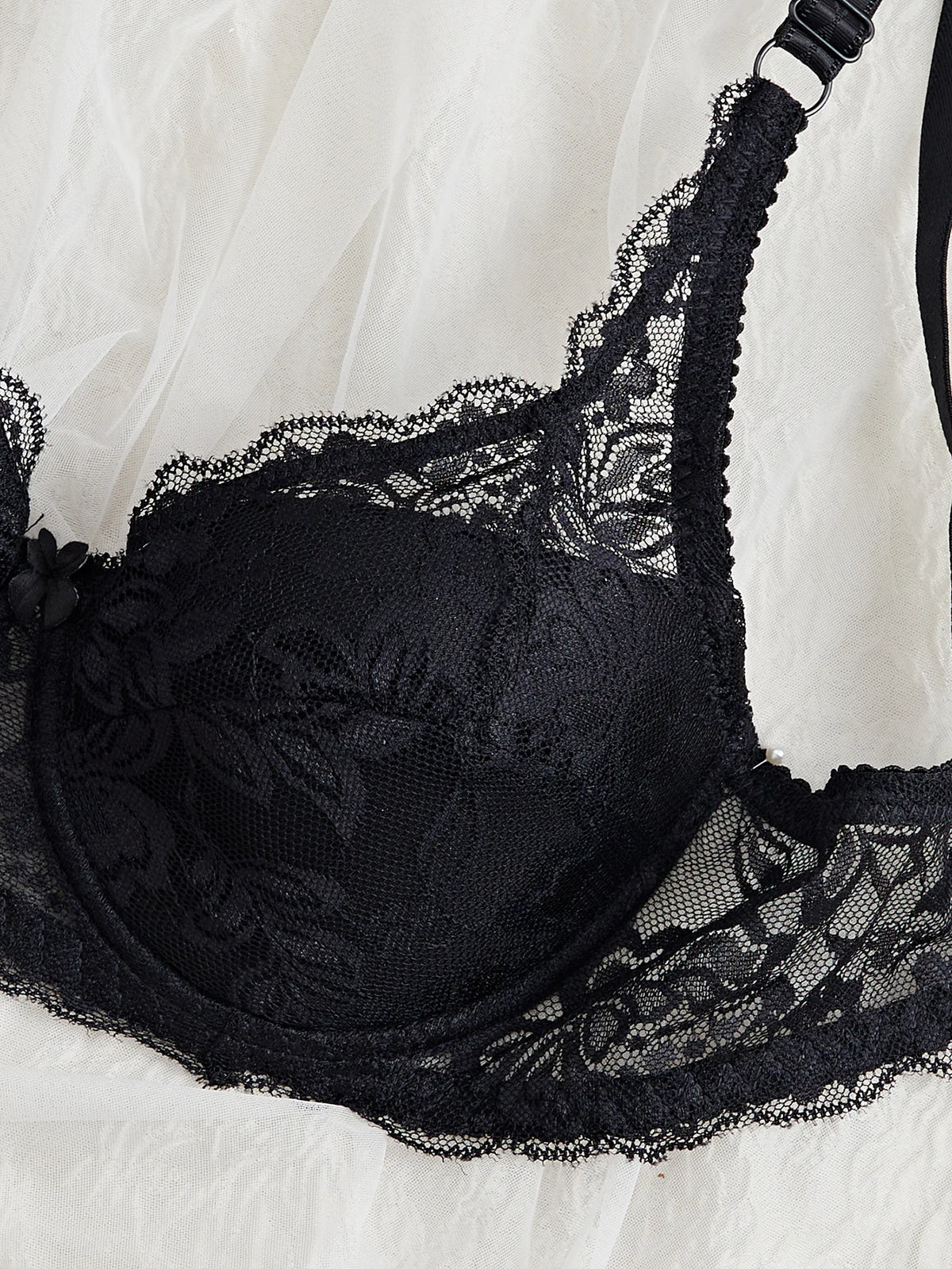 Fashion Sexy Floral Lace Bras Women Thin Push Up Brassiere Solid Comfort Breathable Lingerie Underwear