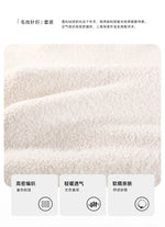 Women's Autumn and Winter Pajamas 3-Piece Set Soft and Half Velvet Thickened and Warm