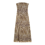 2024 Dress For Women Summer Chic Print Mesh Sleeveless Sexy Side Slit Slim Dresses Wild Beach Resort Style Woman Dress